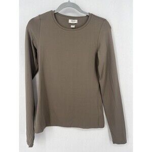 Aritzia Original Contour Thumbhole Long sleeve Top Turner Taupe Size Large L